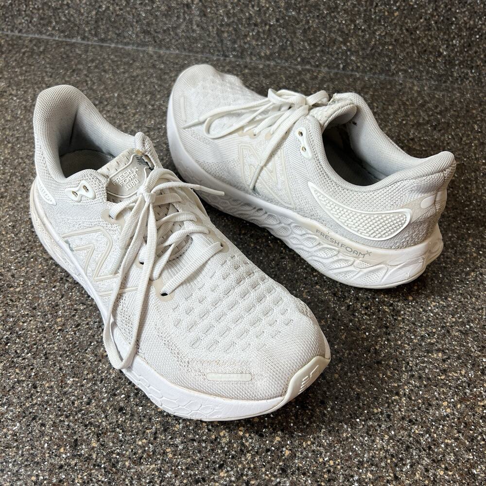 New Balance Fresh Foam X 1080 Womens Size 9.5 B White Running Shoes Sneakers Low